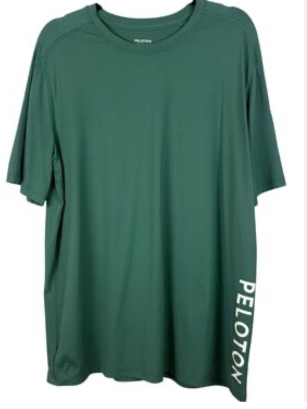 Peloton Men's Teal Crewneck Short Sleeve Tee with Side Logo